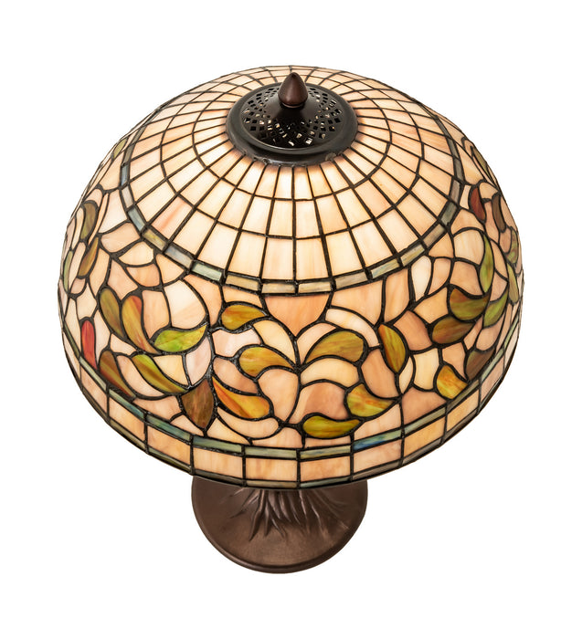 Meyda Tiffany 253821 One Light Table Lamp, Mahogany Bronze