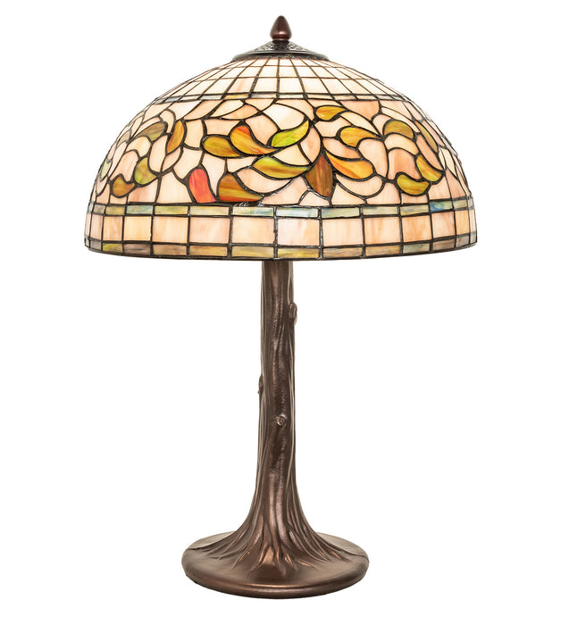 Meyda Tiffany 253821 One Light Table Lamp, Mahogany Bronze