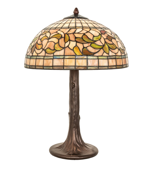 Meyda Tiffany 253821 One Light Table Lamp, Mahogany Bronze