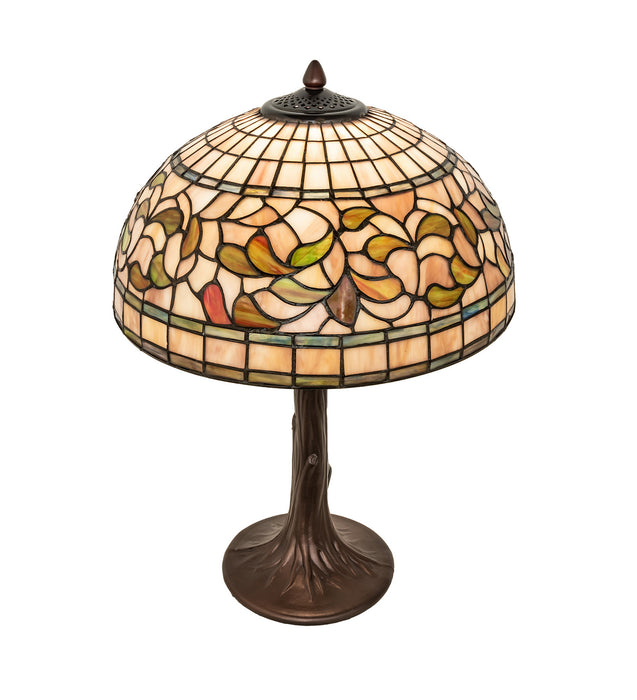 Meyda Tiffany 253821 One Light Table Lamp, Mahogany Bronze