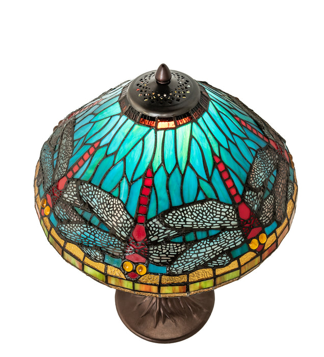 Meyda Tiffany 253822 One Light Table Lamp, Mahogany Bronze
