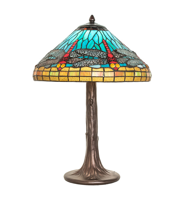 Meyda Tiffany 253822 One Light Table Lamp, Mahogany Bronze