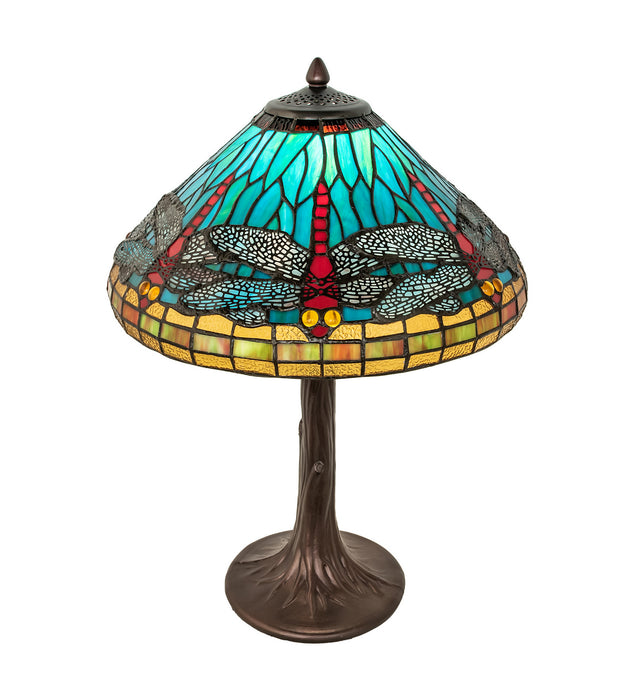 Meyda Tiffany 253822 One Light Table Lamp, Mahogany Bronze