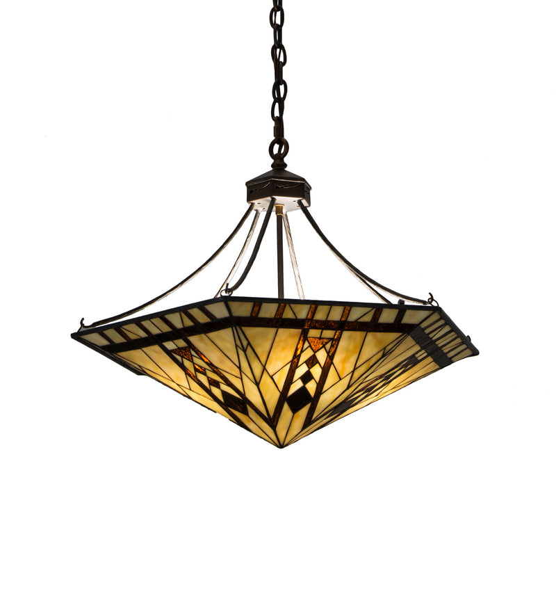 Meyda Tiffany 253867 Eight Light Pendant, Antique Copper
