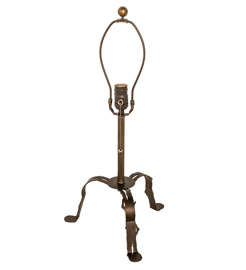 Meyda Tiffany 27908 One Light Table Base, Antique Copper