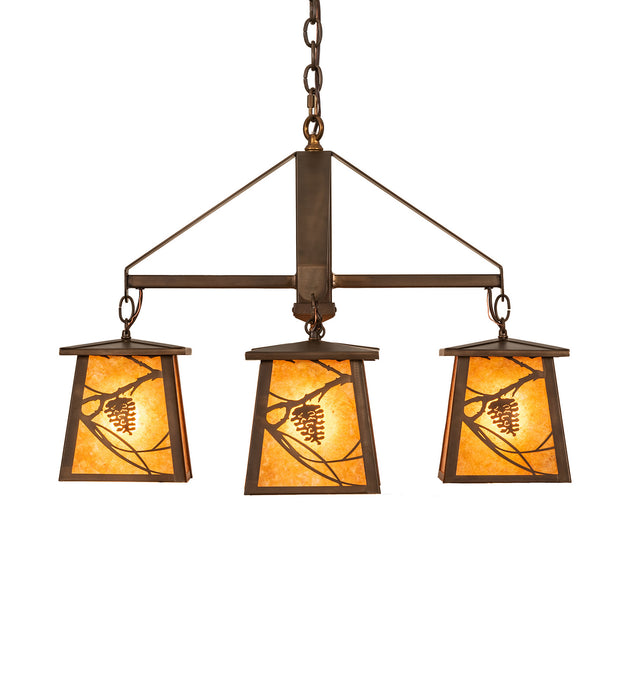 Meyda Tiffany 67987 Four Light Chandelier, Antique Copper