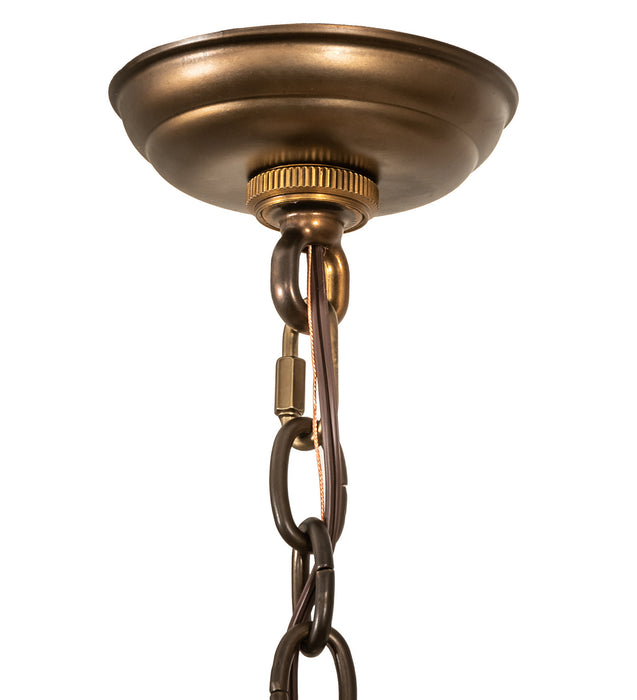 Meyda Tiffany 67987 Four Light Chandelier, Antique Copper