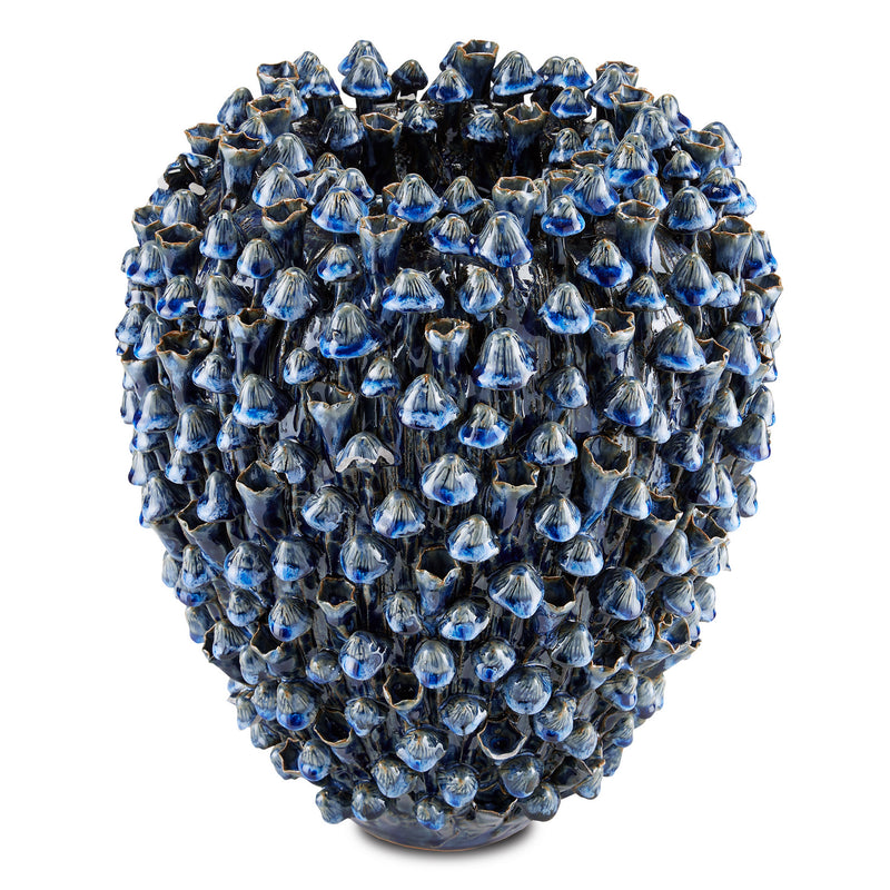 Currey and Company 1200-0575 Vase, Blue