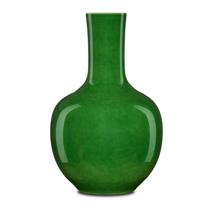 Currey and Company 1200-0577 Vase, Green
