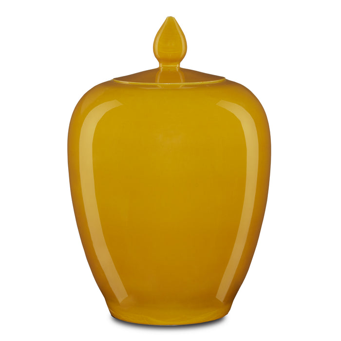 Currey and Company 1200-0579 Jar, Yellow