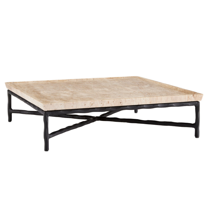 Currey and Company 1200-0595 Tray, Natural/Black