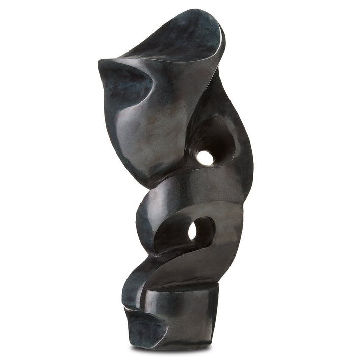 Currey and Company 1200-0596 Sculpture, Polished Gray