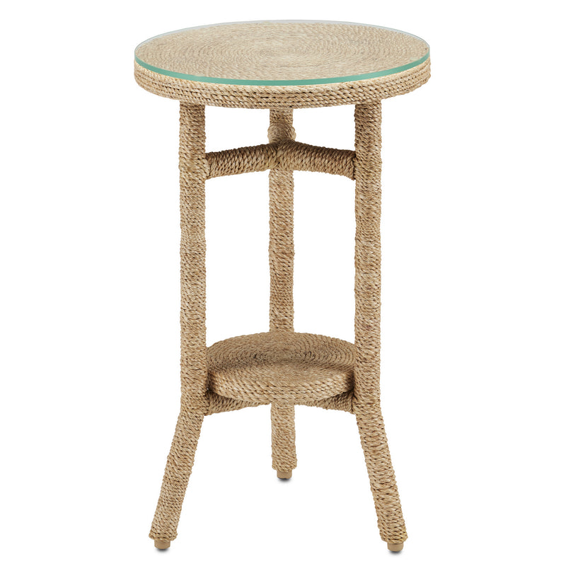 Currey and Company 3000-0214 Drinks Table, Natural Rope
