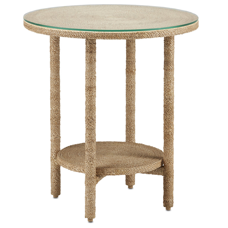 Currey and Company 3000-0215 Accent Table, Natural Rope