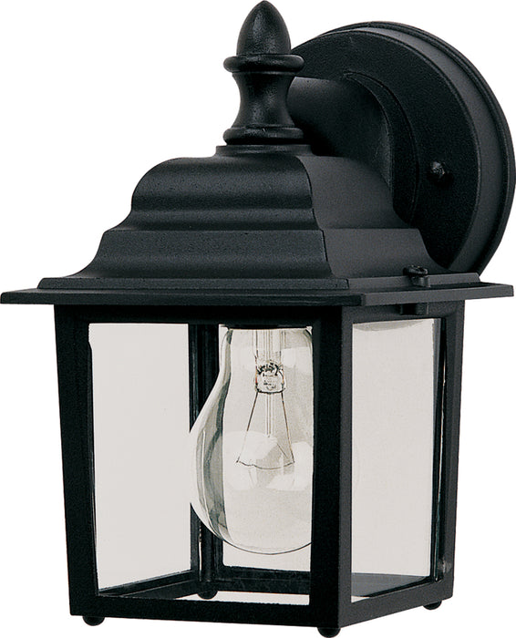 Maxim 1025BK One Light Outdoor Wall Lantern, Black