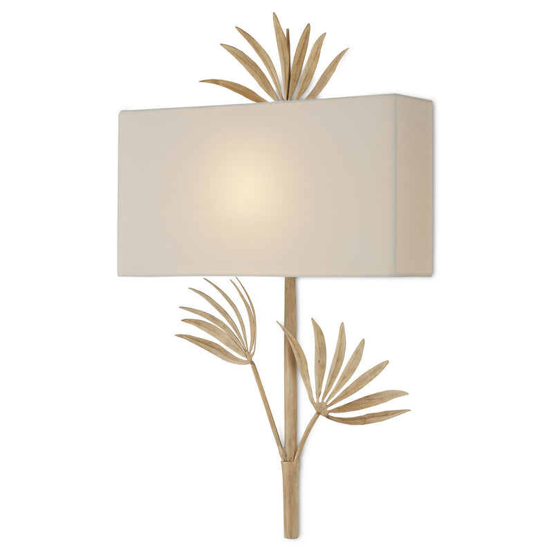Currey and Company 5900-0049 One Light Wall Sconce, Coco Cream