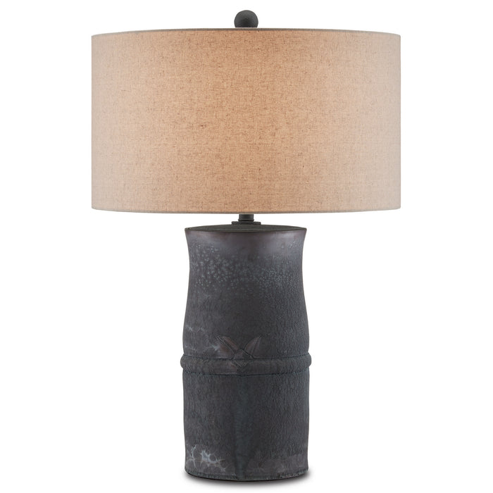 Currey and Company 6000-0779 One Light Table Lamp, Charcoal