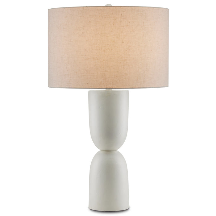 Currey and Company 6000-0794 One Light Table Lamp, White