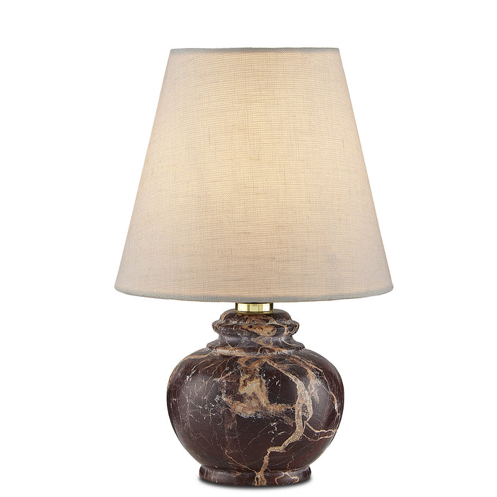 Currey and Company 6000-0805 One Light Table Lamp, Oxblood