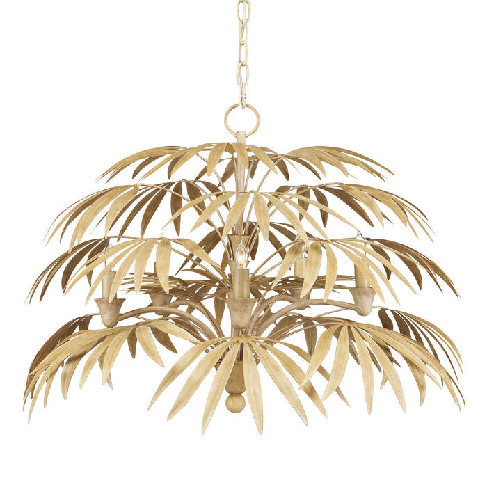 Currey and Company 9000-0930 Five Light Chandelier, Coco Cream