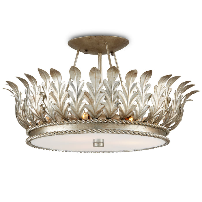 Currey and Company 9000-0950 Three Light Semi-Flush Mount, Champagne