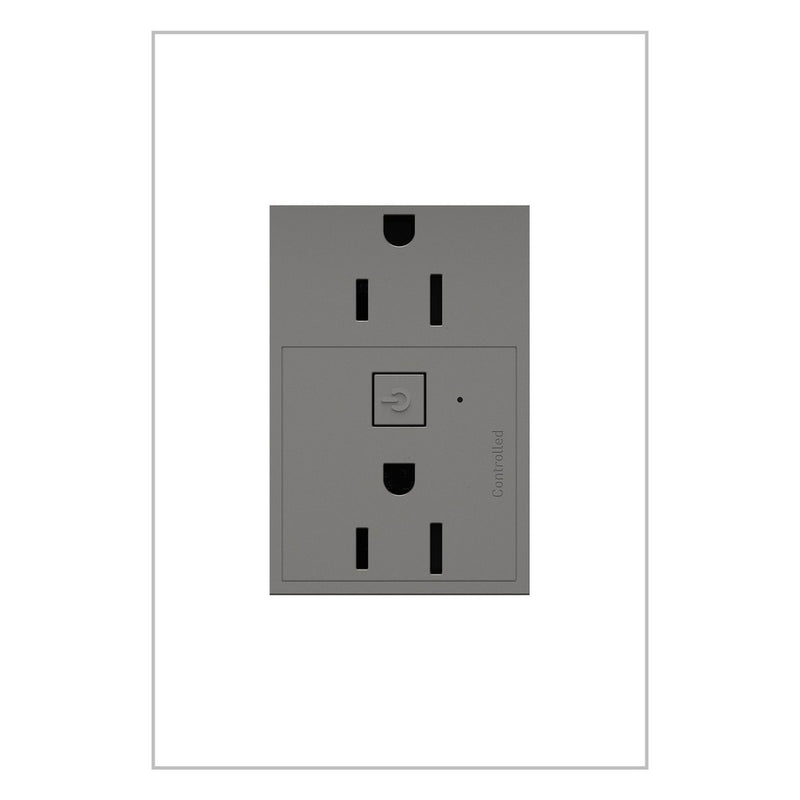 Legrand WNAR153M1 Plus-Sized 15A Outlet, Magnesium