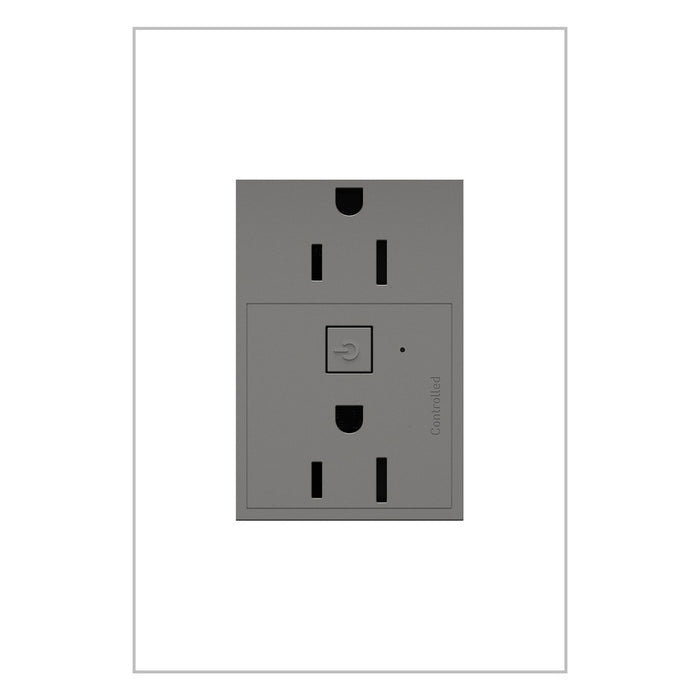 Legrand WNAR153M1 Plus-Sized 15A Outlet, Magnesium