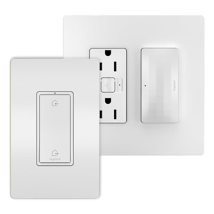 Legrand WNRH15KITWH Outlet Kit With H/A Switch, White