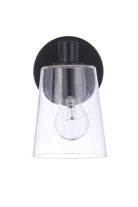 Craftmade 12605FB1 One Light Wall Sconce, Flat Black