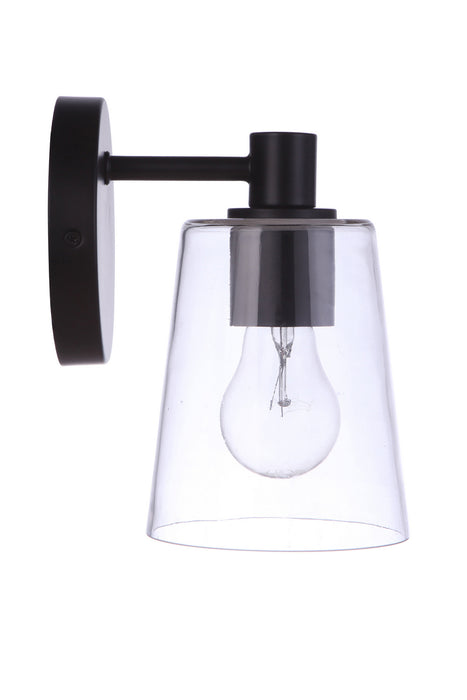 Craftmade 12605FB1 One Light Wall Sconce, Flat Black