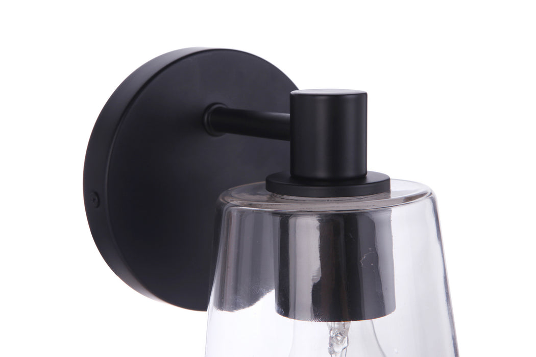 Craftmade 12605FB1 One Light Wall Sconce, Flat Black