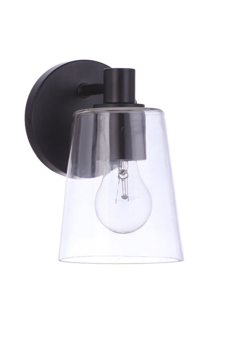 Craftmade 12605FB1 One Light Wall Sconce, Flat Black