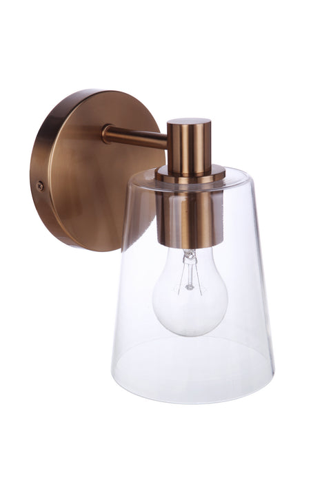 Craftmade 12605SB1 One Light Wall Sconce, Satin Brass