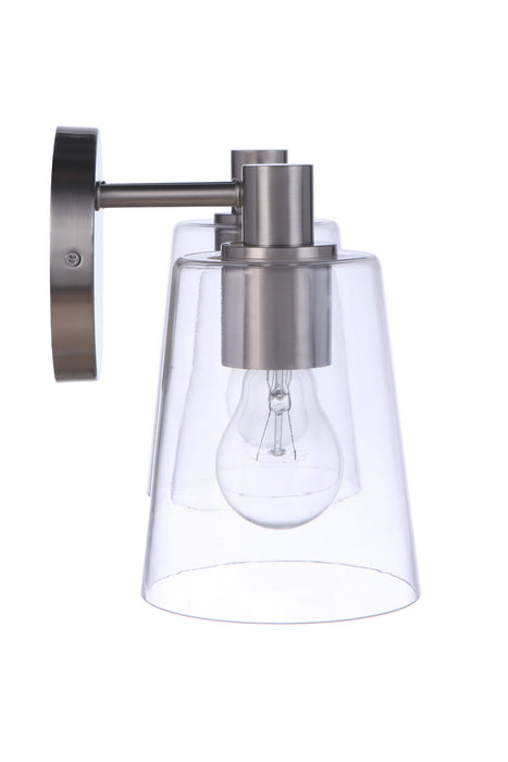 Craftmade 12615BNK2 Two Light Vanity, Brushed Polished Nickel