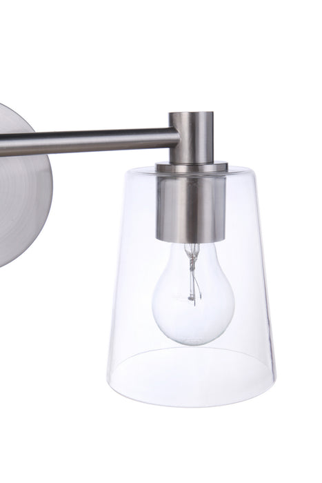 Craftmade 12615BNK2 Two Light Vanity, Brushed Polished Nickel