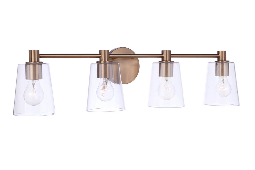 Craftmade 12633SB4 Four Light Vanity, Satin Brass