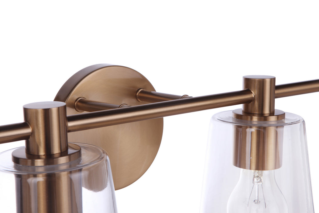Craftmade 12633SB4 Four Light Vanity, Satin Brass