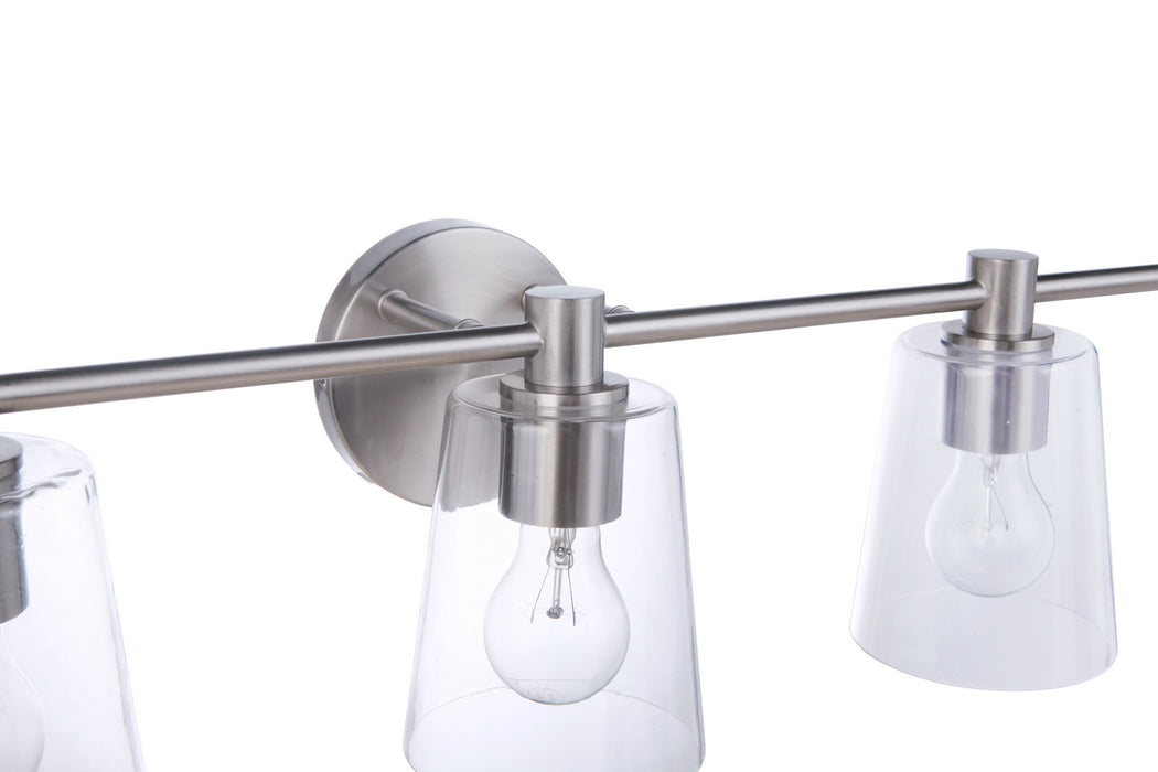 Craftmade 12642BNK5 Five Light Vanity, Brushed Polished Nickel