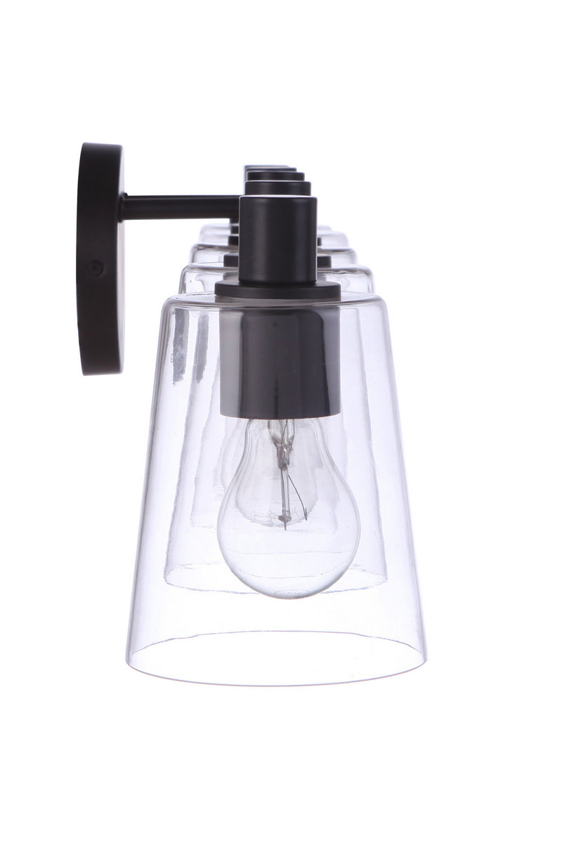 Craftmade 12642FB5 Five Light Vanity, Flat Black