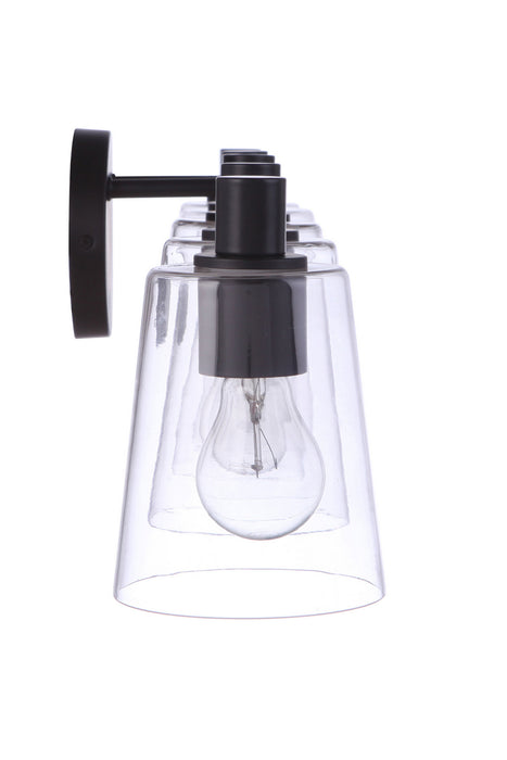 Craftmade 12642FB5 Five Light Vanity, Flat Black