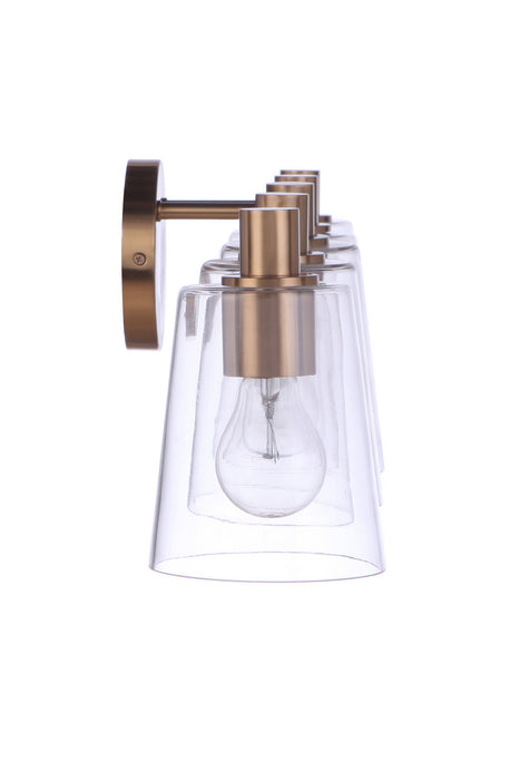 Craftmade 12642SB5 Five Light Vanity, Satin Brass
