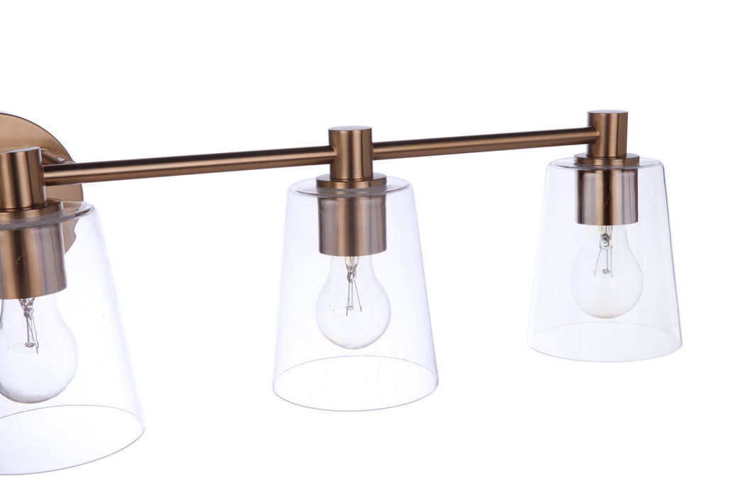 Craftmade 12642SB5 Five Light Vanity, Satin Brass
