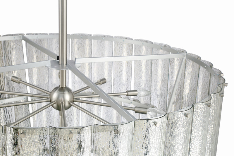 Craftmade 48628-BNK 28 Light Chandelier, Brushed Polished Nickel