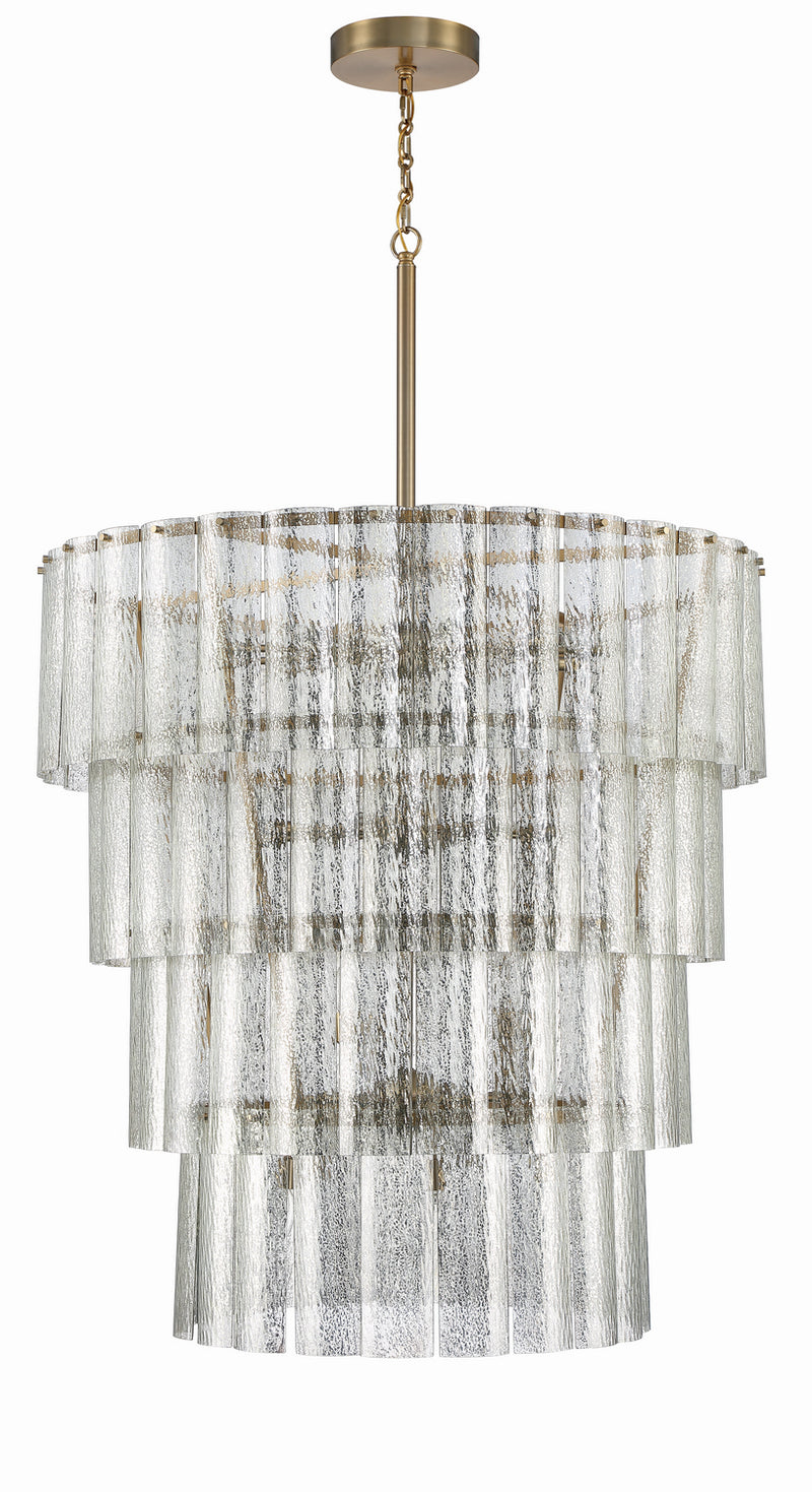 Craftmade 48628-SB 28 Light Chandelier, Satin Brass
