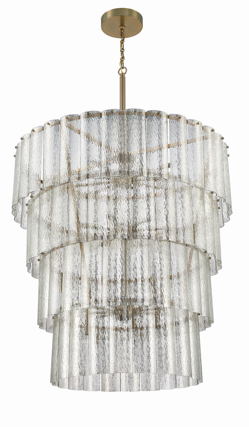 Craftmade 48628-SB 28 Light Chandelier, Satin Brass