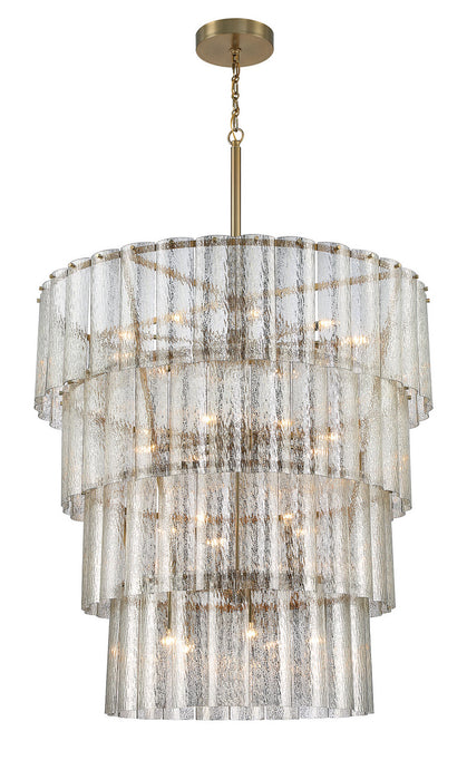 Craftmade 48628-SB 28 Light Chandelier, Satin Brass