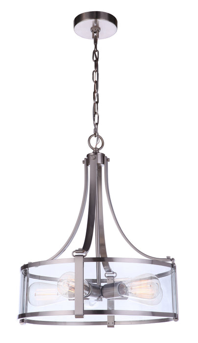 Craftmade 55395-BNK Five Light Pendant, Brushed Polished Nickel