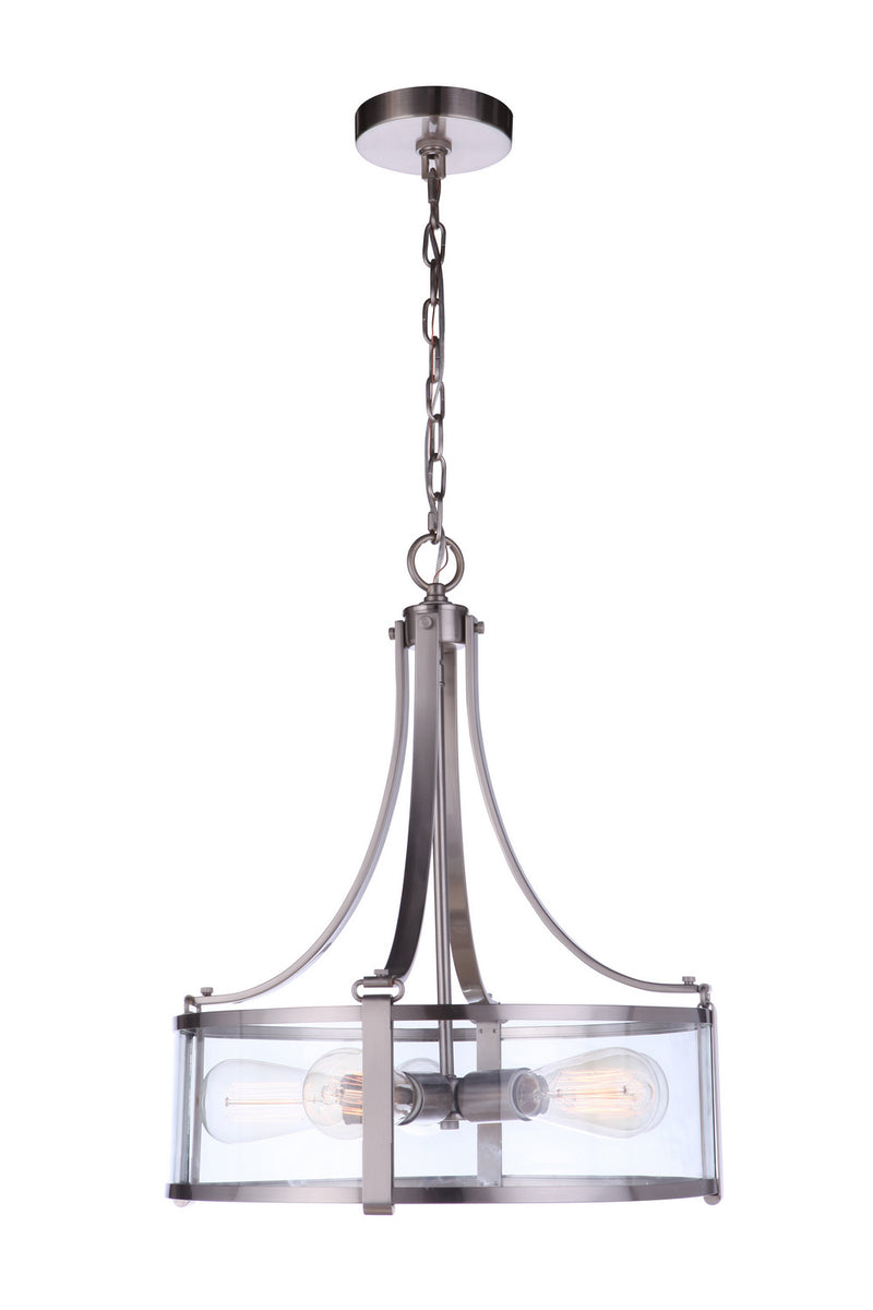 Craftmade 55395-BNK Five Light Pendant, Brushed Polished Nickel