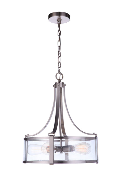 Craftmade 55395-BNK Five Light Pendant, Brushed Polished Nickel