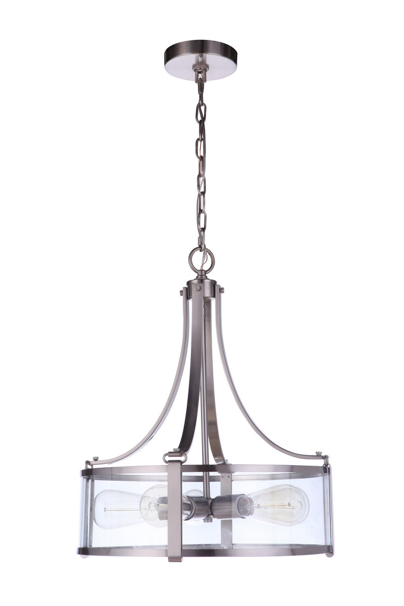 Craftmade 55395-BNK Five Light Pendant, Brushed Polished Nickel